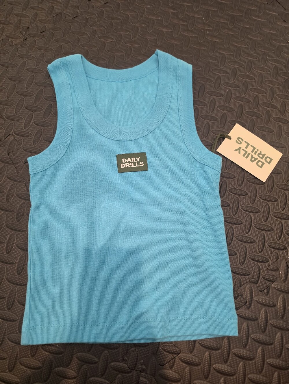 💙 Daily Drills Easy Fit Ribbed Tank – Balboa Blue XS/S | SOLD OUT NWT